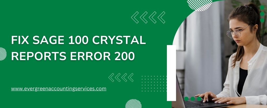 Sage 100 Crystal Reports Error 200