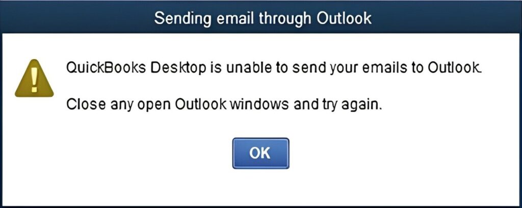 QuickBooks not sending emails to outlook