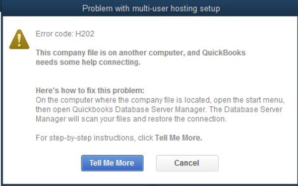 QuickBooks H202 Error