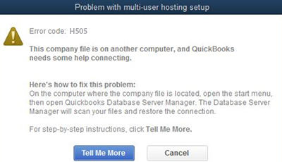 QuickBooks H505 Error