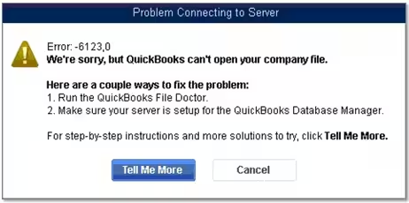 QuickBooks Error 6123 0