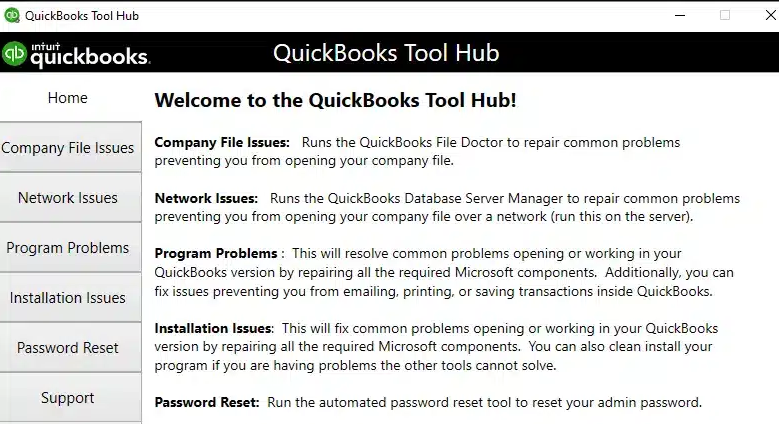 QuickBooks Tool Hub